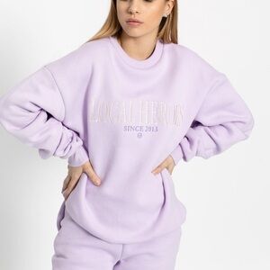 Local Heroes Oversized Sweatshirt Lavender S